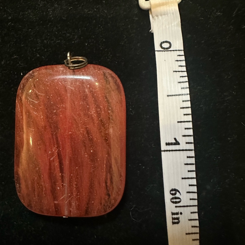 Red and Brown Stone Pendant